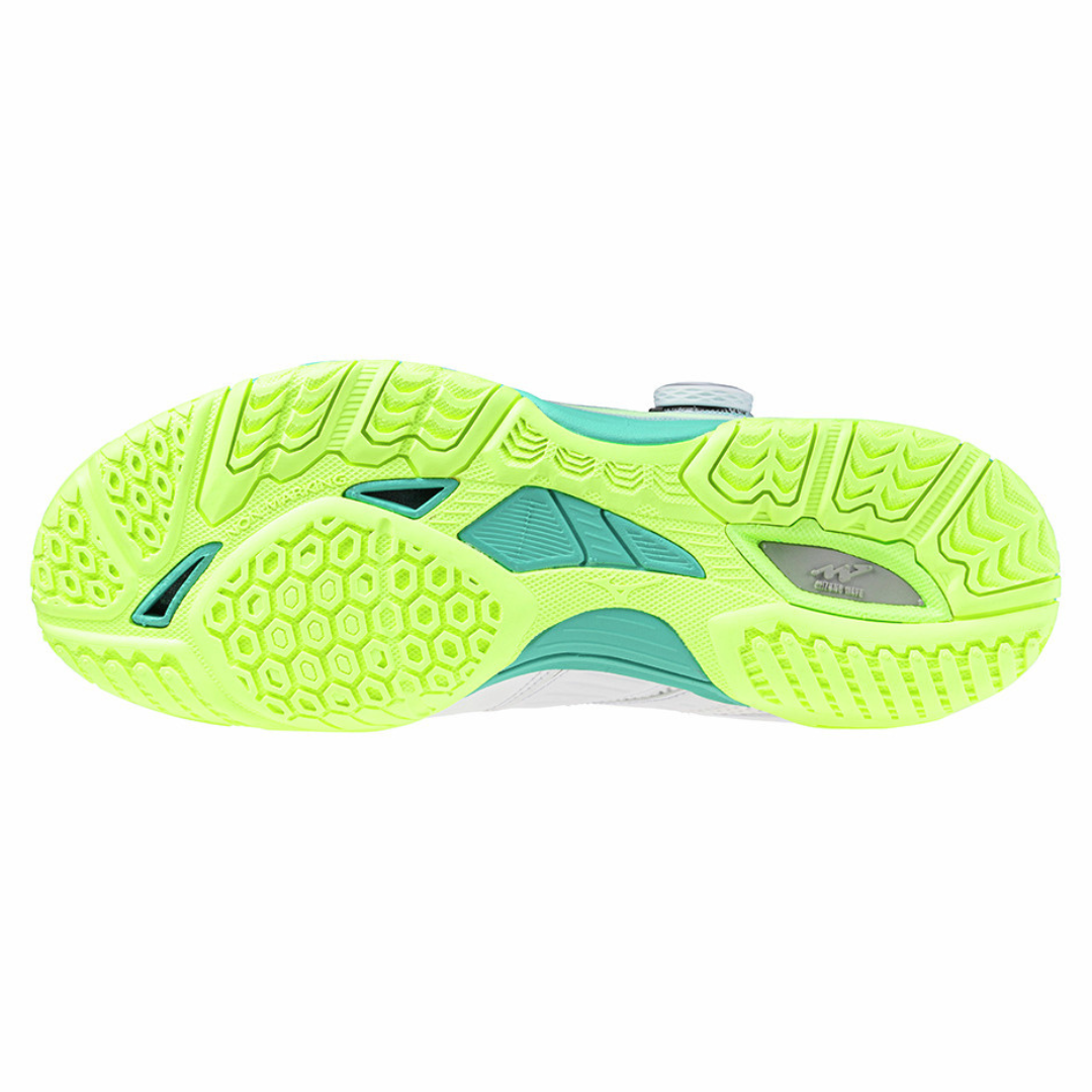 WAVE MEDAL BOA UNISEX White / Black / MIZUNO Neo Lime